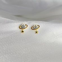 Load image into Gallery viewer, ‘OUT OF THIS UNIVERSE’ 18K GOLD PLATED STERLING SILVER EARRINGS
