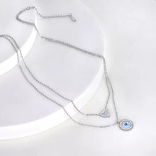 Load image into Gallery viewer, ‘LOVE AND PROTECTION’ STAINLESS STEEL NECKLACE
