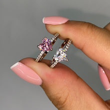 Load image into Gallery viewer, PINK ‘MINI LOVE’ STERLING SILVER RING
